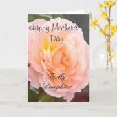 Alles Gute zum Muttertag meiner Tochter Karte (Gelbe Blume)