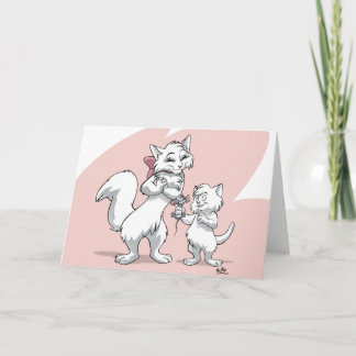 Alles Gute zum Muttertag!! Mutterkatze Karte