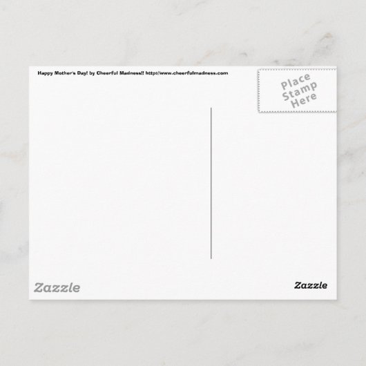 Alles Gute zum Muttertag!! Mutterkatze Postkarte (Rückseite)