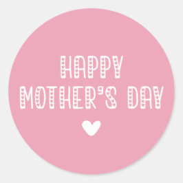 Alles Gute zum Muttertag! | Niedlicher Muttertag d Runder Aufkleber