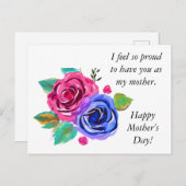 Alles Gute zum Muttertag! Postkarte (Vorne/Hinten)