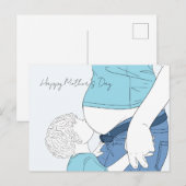 Alles Gute zum Muttertag Postkarte (Vorne/Hinten)