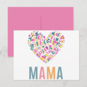Alles Gute zum Muttertag Postkarte (Vorne/Hinten)