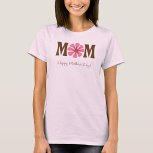 Alles Gute zum Muttertag Rosa Blumen MOM T-Shirt