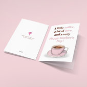 Alles Gute zum Muttertag Rosa Kaffeegruß Karte