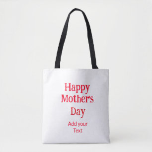 Alles Gute zum Muttertag rote Schrift einfache min Tasche