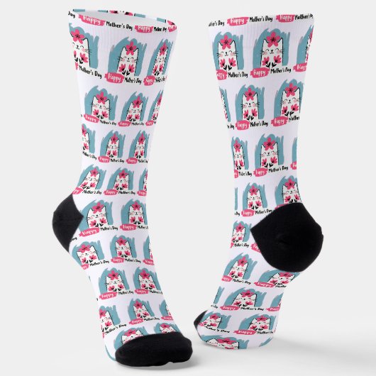 Alles Gute zum Muttertag Socken (Gewinkelt)