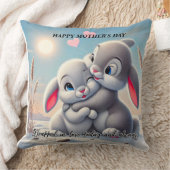 Alles Gute zum Muttertag Süßes Kaninchen Kissen (Decke)