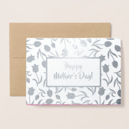 Alles Gute zum Muttertag. Tulip Painting Luxury Folienkarte