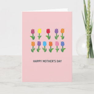Alles Gute zum Muttertag Tulpenkarte Karte