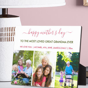 Alles Gute zum Muttertag Ur-Oma 3 Foto individuell Fotoplatte