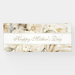 Alles Gute zum Muttertag Vanillecreme Florale Schr Banner