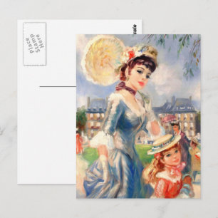 Alles Gute zum Muttertag. Vintage Mutter und Tocht Postkarte