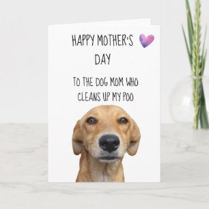 Alles Gute zum Muttertag vom Hund Lustig Karte