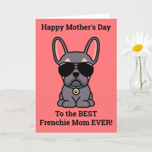 Alles Gute zum Muttertag von Dog Lilac Tan Frenchi Karte