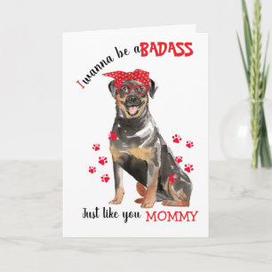 Alles Gute zum Muttertag von Rottweiler-Hund Badas Karte