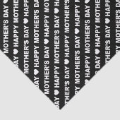 Alles Gute zum Muttertag, Weißes über Schwarzteppi Seidenpapier (Ausschnitt)