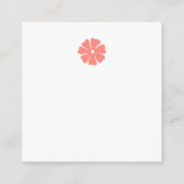 Alles Gute zum Muttertagstext im Blumenrahmen Begleitkarte (Rückseite)