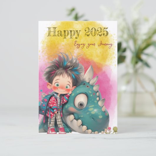 Alles Gute zum neuen Jahr! (Stehend Vorderseite)