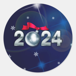 Alles Gute zum neuen Jahr 2022. Holiday Gift Runder Aufkleber