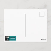 Alles Gute zum neuen Jahr 2024. Schneeflocken- und Postkarte (Rückseite)