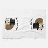 Alles Gute zum neuen Jahr! Dapper Igel Handtuch (Horizontal)