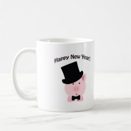 Alles Gute zum neuen Jahr! Dapper Pig Kaffeetasse