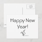 Alles Gute zum neuen Jahr! Feiertagspostkarte (Vorne/Hinten)