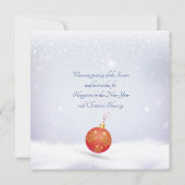 Alles Gute zum neuen Jahr! Grußkarte 2026 (Rückseite)