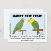 Alles Gute zum neuen Jahr! Karte (Vorne/Hinten)