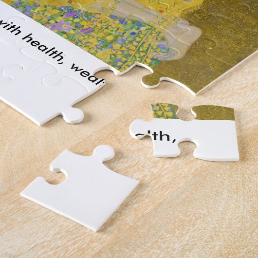 Alles Gute zum neuen Jahr mit Gustav Klimts "Der K Puzzle (Seite)