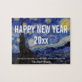 Alles Gute zum neuen Jahr mit Van Gogh's Starry Ni Puzzle