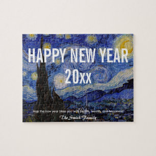 Alles Gute zum neuen Jahr mit Van Gogh's Starry Ni Puzzle