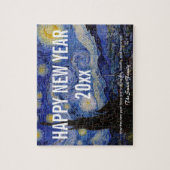 Alles Gute zum neuen Jahr mit Van Gogh's Starry Ni Puzzle (Vertikal)