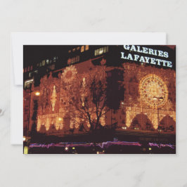 Alles Gute zum neuen Jahr! Paris Weihnachtsbeleuch Dankeskarte