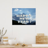 Alles Gute zum neuen Jahr! Poster (Küche)