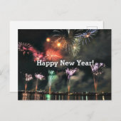 Alles Gute zum neuen Jahr! Postkarte (Vorne/Hinten)