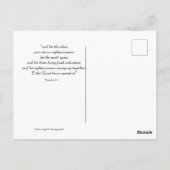 Alles Gute zum neuen Jahr! Postkarte (Rückseite)