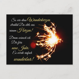 Alles Gute zum neuen Jahr! Postkarte