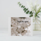 Alles Gute zum neuen Jahr! Postkarte (Stehend Vorderseite)