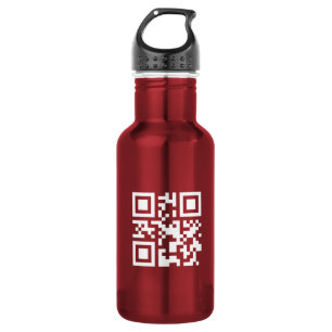 Alles Gute zum neuen Jahr! — QR-Code Edelstahlflasche