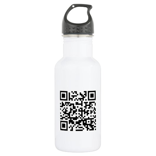 Alles Gute zum neuen Jahr! — QR-Code Edelstahlflasche (Vorderseite)