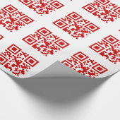 Alles Gute zum neuen Jahr! — QR-Code Geschenkpapier (Ecke)