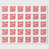 Alles Gute zum neuen Jahr! — QR-Code Geschenkpapier (Flach)