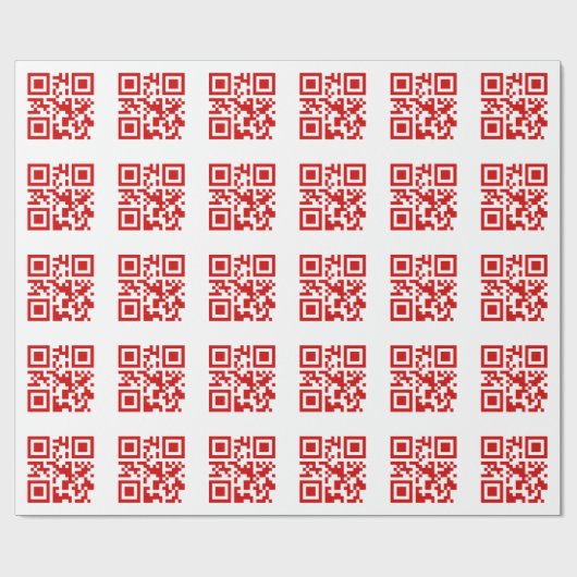 Alles Gute zum neuen Jahr! — QR-Code Geschenkpapier (Flach)