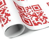 Alles Gute zum neuen Jahr! — QR-Code Geschenkpapier (Rolleneckpunkt)