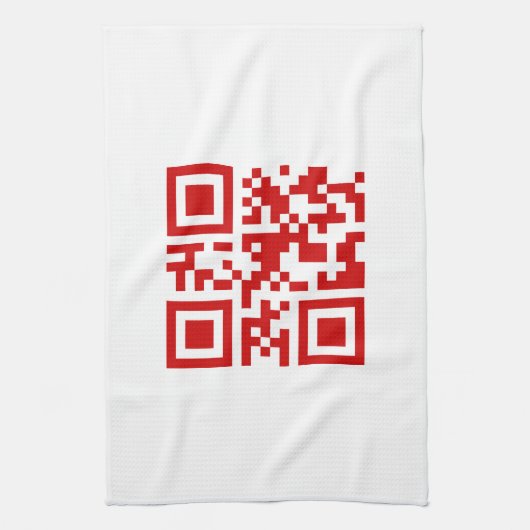 Alles Gute zum neuen Jahr! — QR-Code Geschirrtuch (Vertikal)
