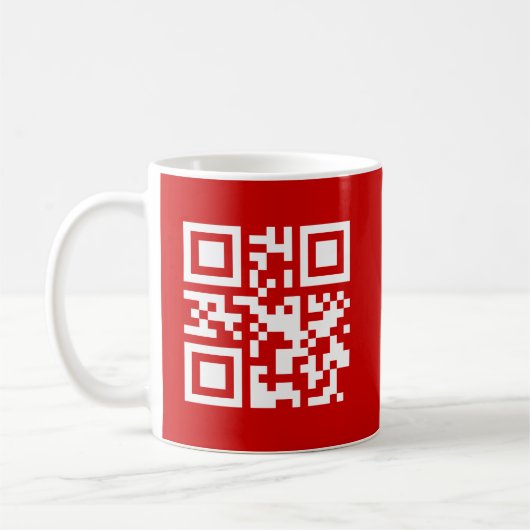 Alles Gute zum neuen Jahr! — QR-Code Kaffeetasse (Links)
