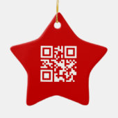 Alles Gute zum neuen Jahr! — QR-Code Keramikornament (Vorne)