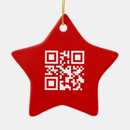 Alles Gute zum neuen Jahr! — QR-Code Keramikornament (Vorne)